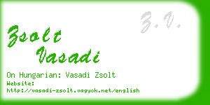 zsolt vasadi business card